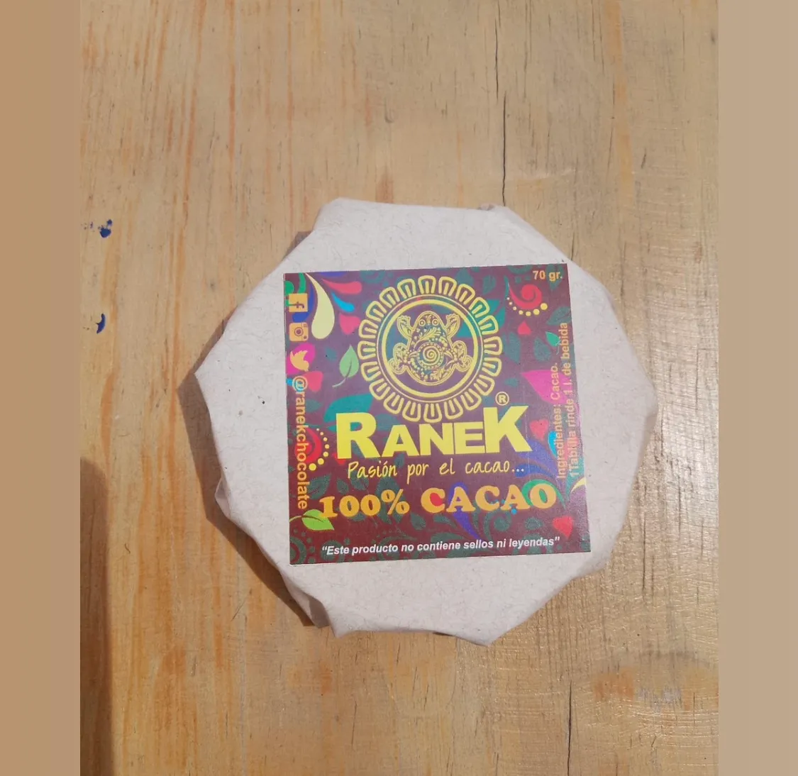 Chocolate en Tablilla 100% cacao