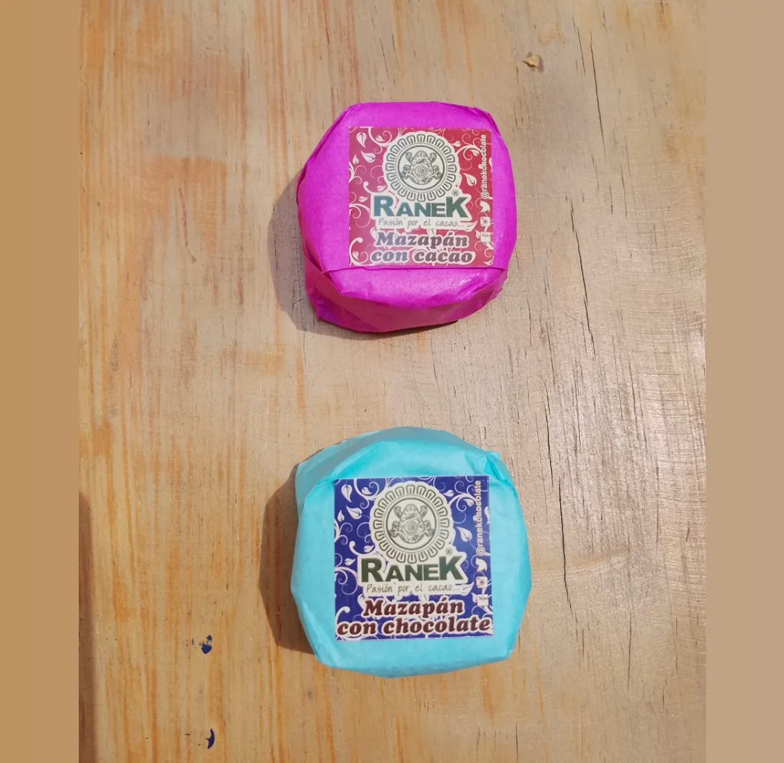 Mazapán con cacao o con chocolate (1 pieza)